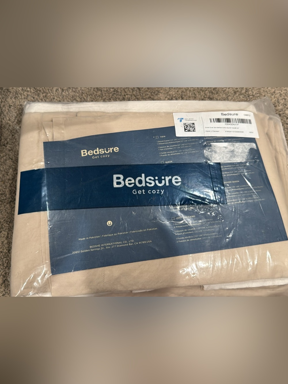 Cream Microfiber Bed Sheet Set - Get Cozy